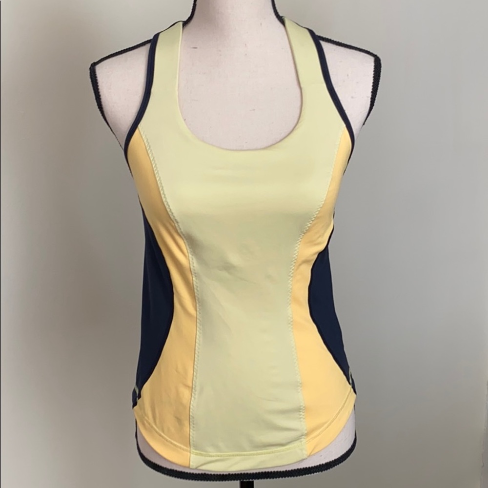 Lululemon Black and Yellow Cool Racerback Top 6